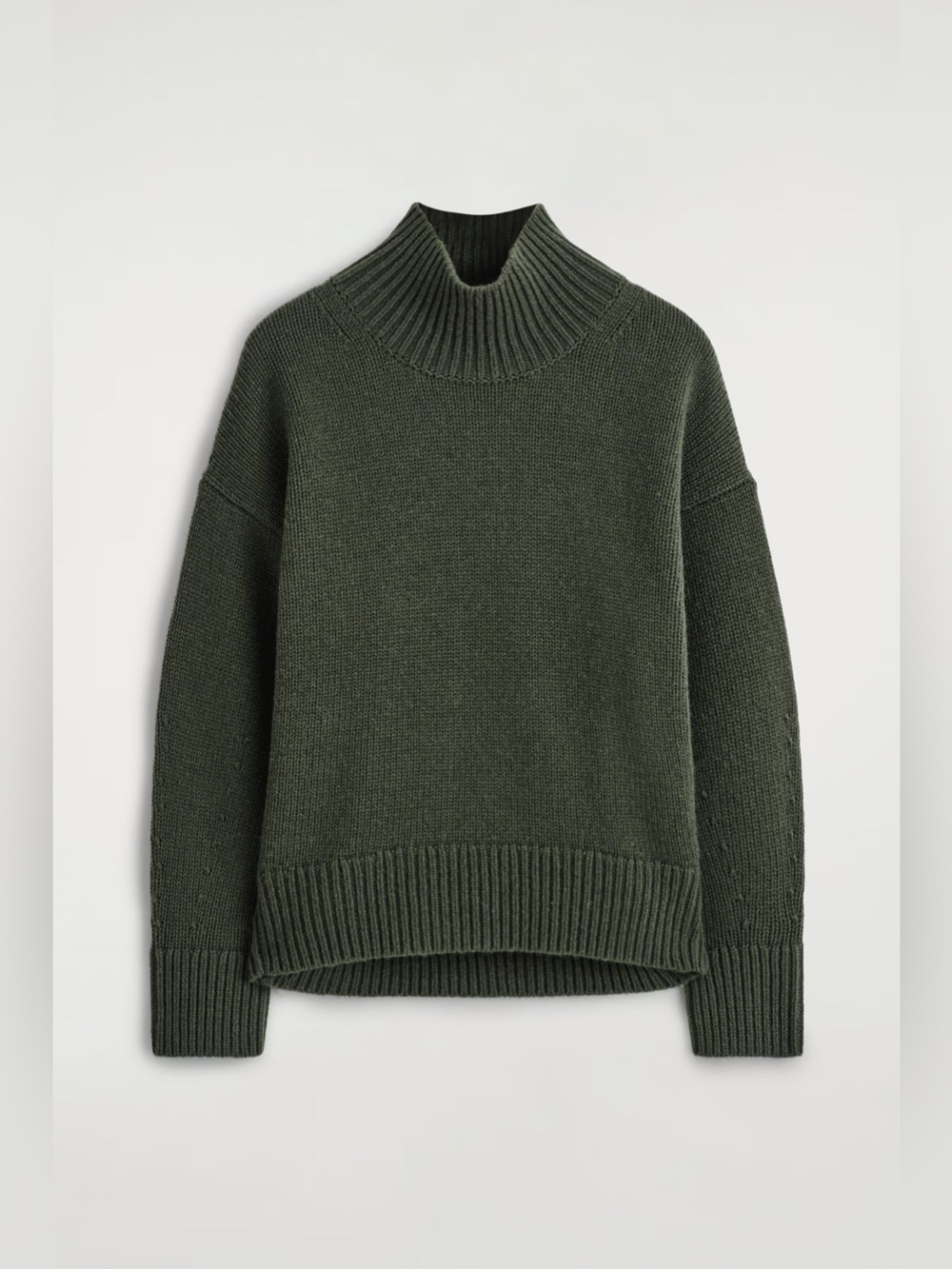 COS Chunky Funnel-Neck Wool Sweater